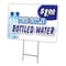 Signmission Ice Bottled Water Yard Sign & Stake outdoor plastic coroplast window, C-1824-DS-Ice Bottled Water C-1824-DS-Ice Bottled Water - alternate 1